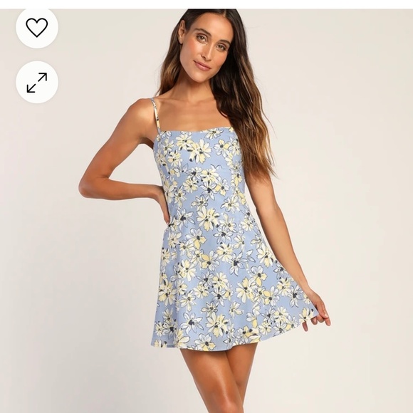 Lulus Floral Mini Dress - Picture 1 of 5
